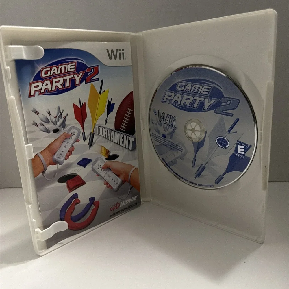 Game Party 2 Nintendo Wii Midway 2008 CIB Complete with Manual Tournament